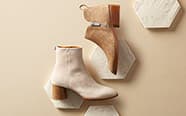 Block Heel Suede Ankle Boots